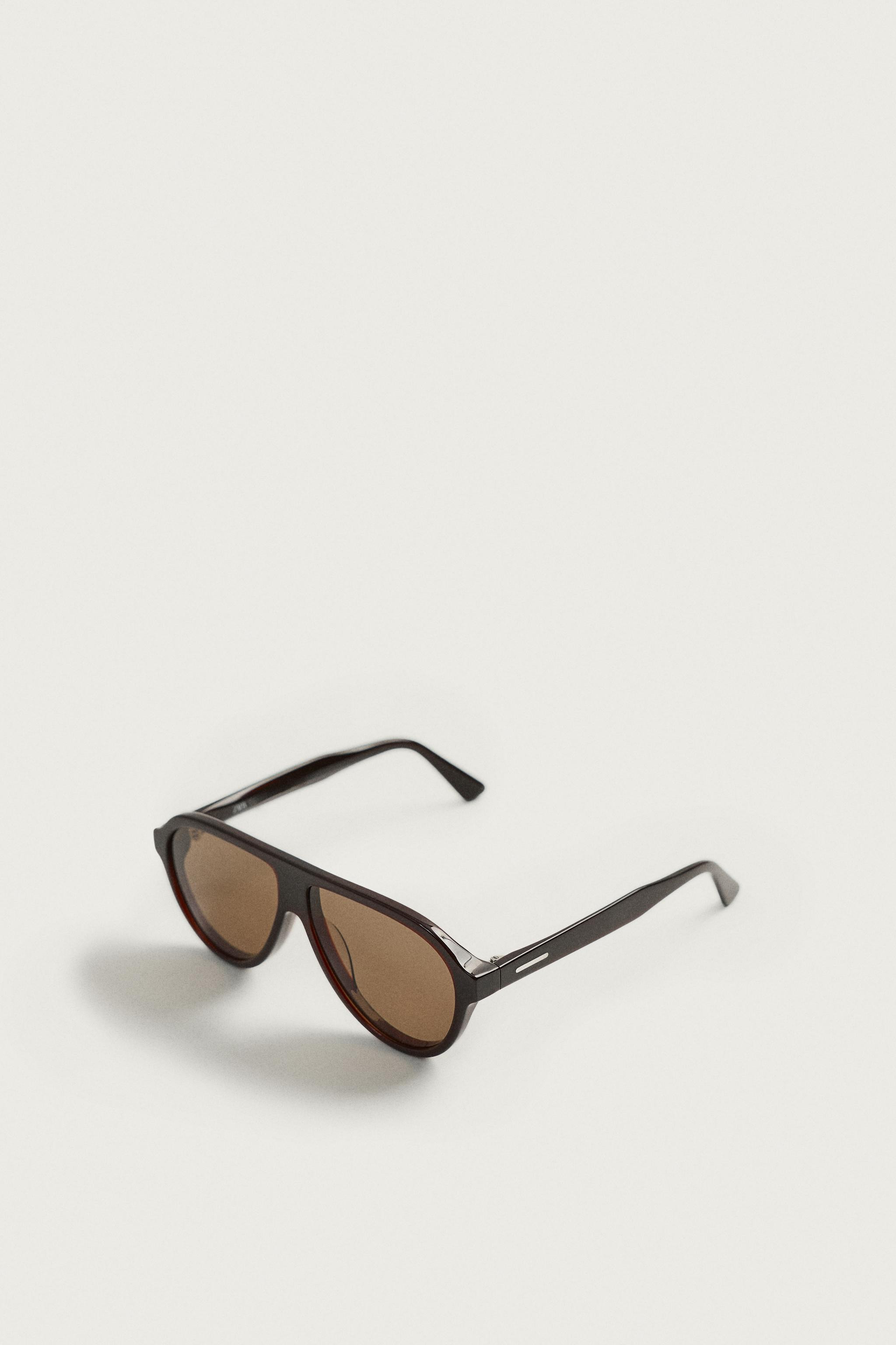 Model height: 188 cmSunglasses with an acetate frame. Polarised lenses. Case included.UV/UVA 400 ... | Zara DE