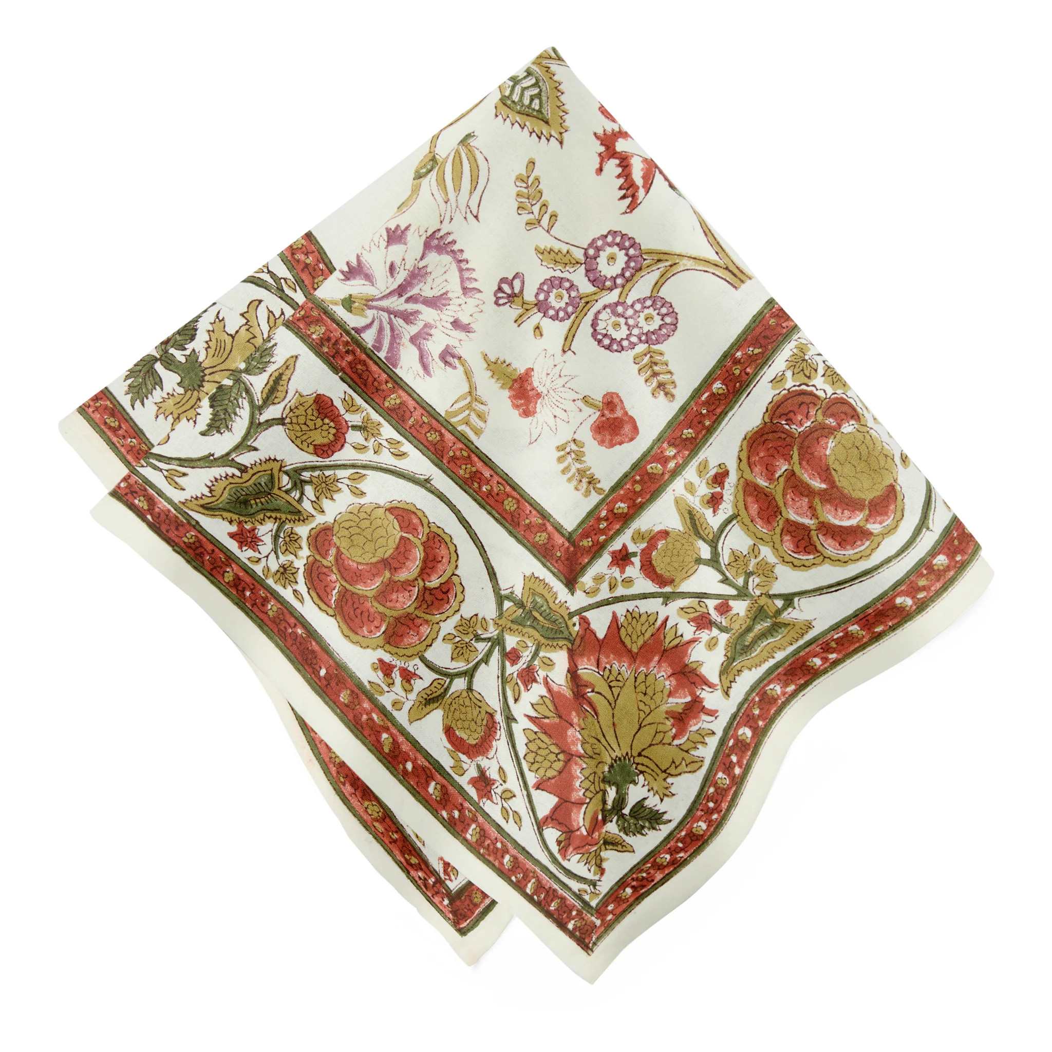 Louise Napkins Multicolor - Set of 4 | Couleur Nature