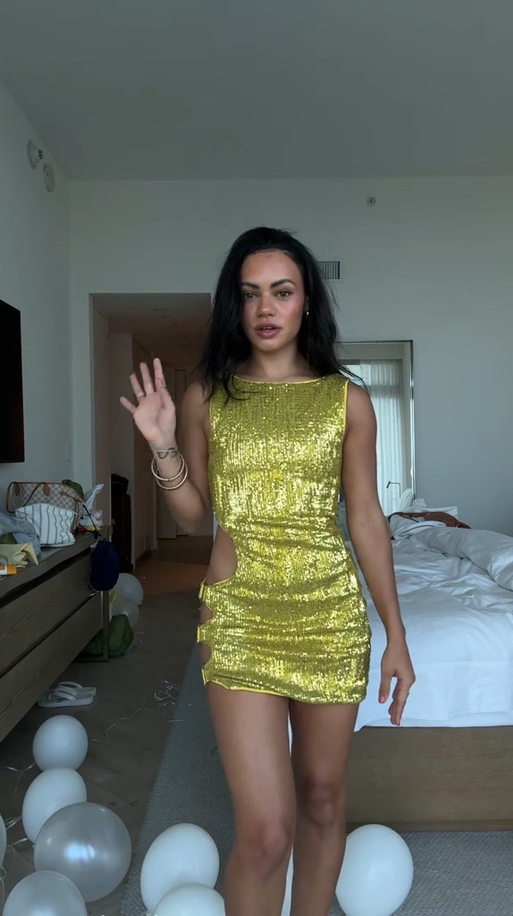 revolve green mini dress sparkle dress, Miami bachelorette dress 
#revolve #nordstrom 

#LTKshoecrush #LTKfindsunder100 #LTKtravel
