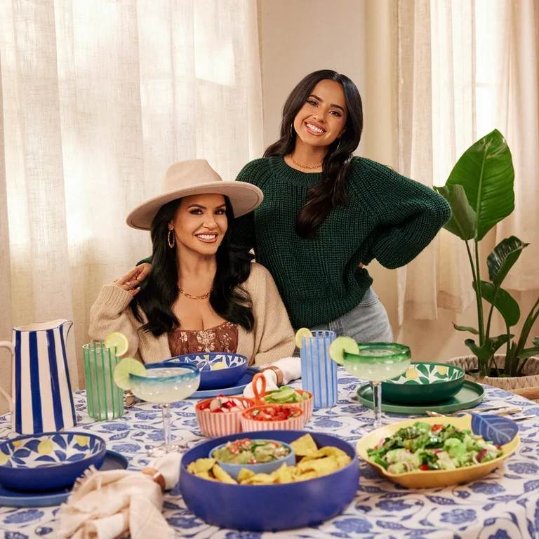 Mainstays by Becky G. & Alejandra Tapestry Knit Throw, Blue Stripe, 50" x 60" | Walmart (US)