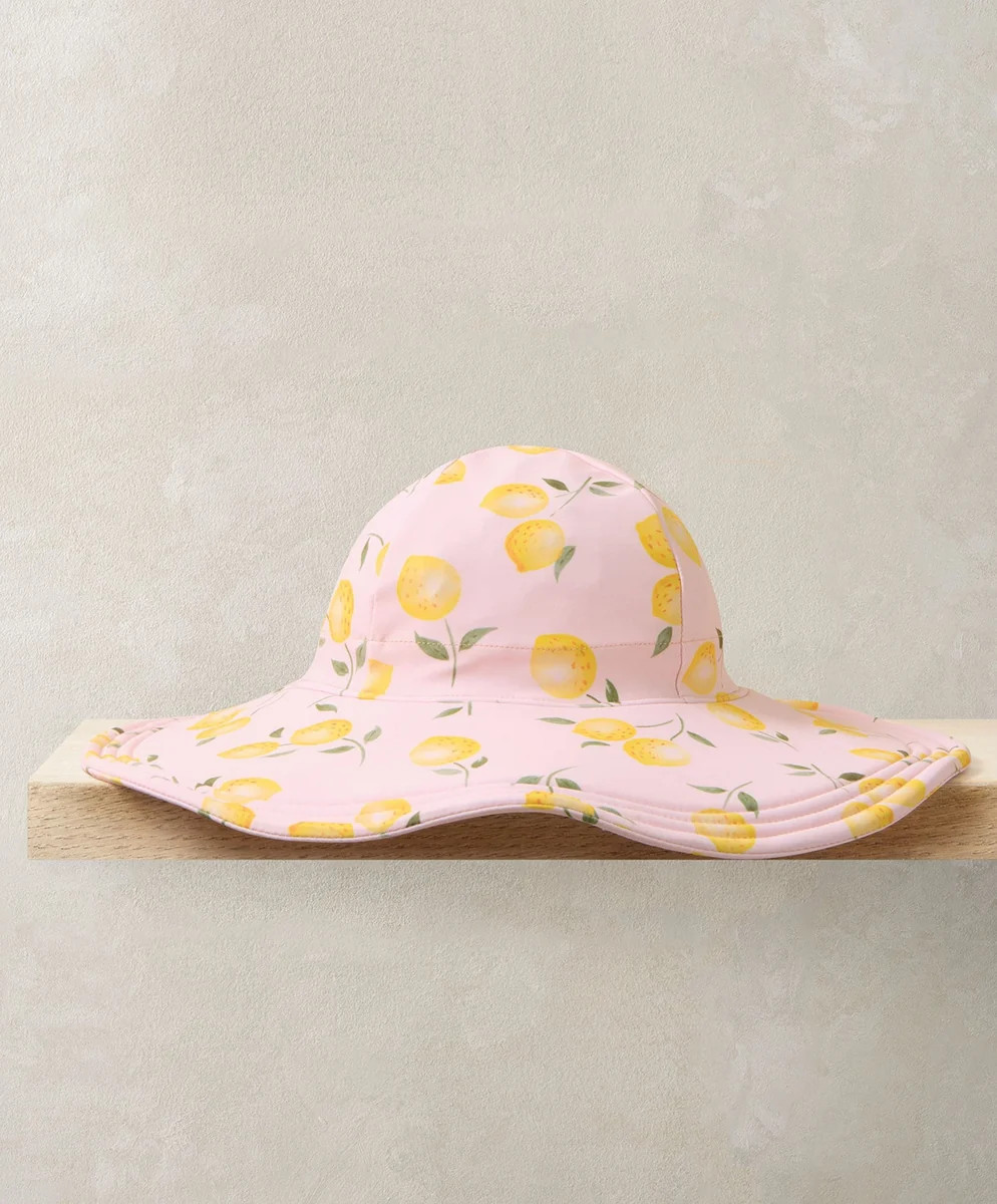 Lemon Print Floppy Sunhat | Mamas & Papas