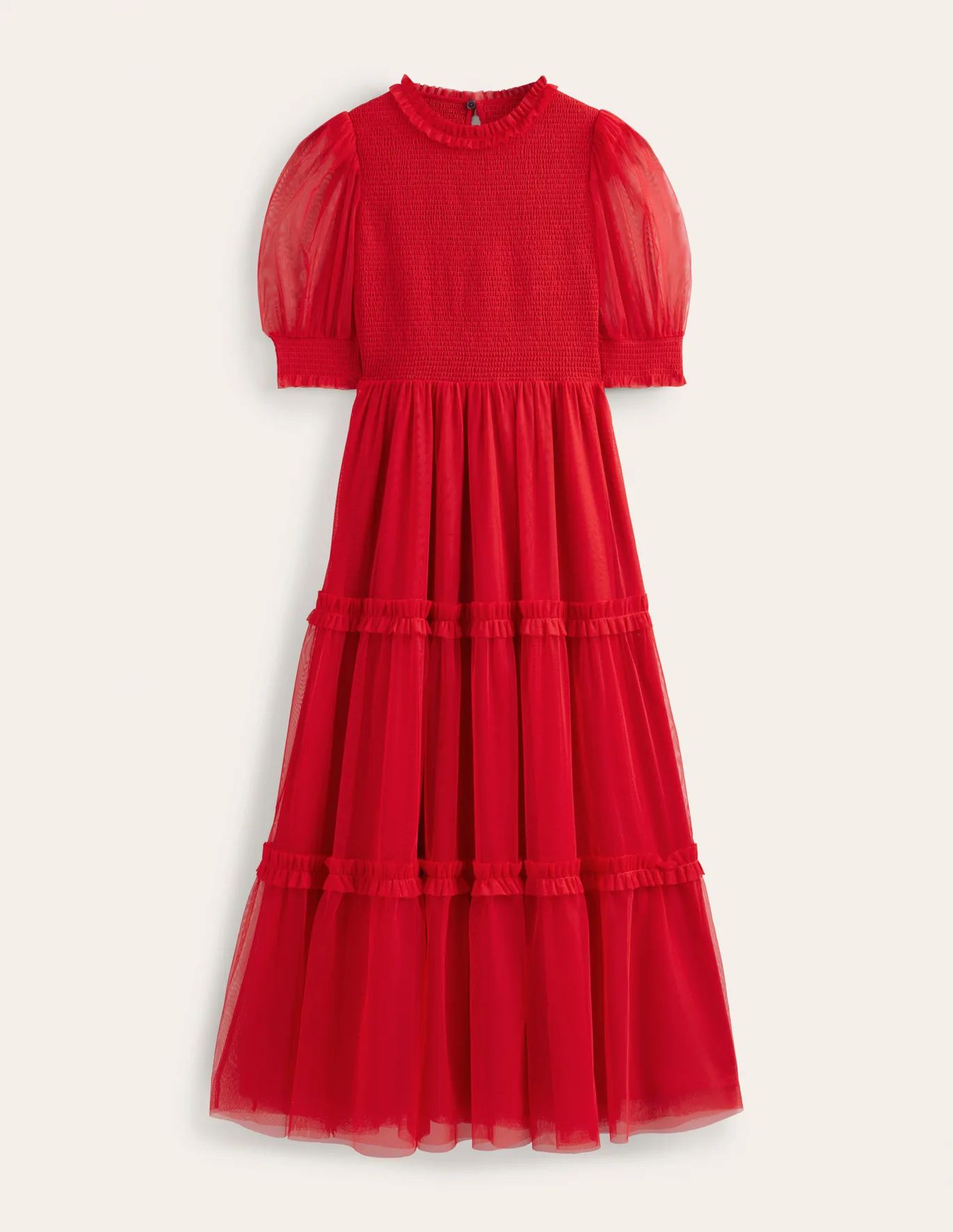 Smocked Tulle Maxi Dress | Boden (US)
