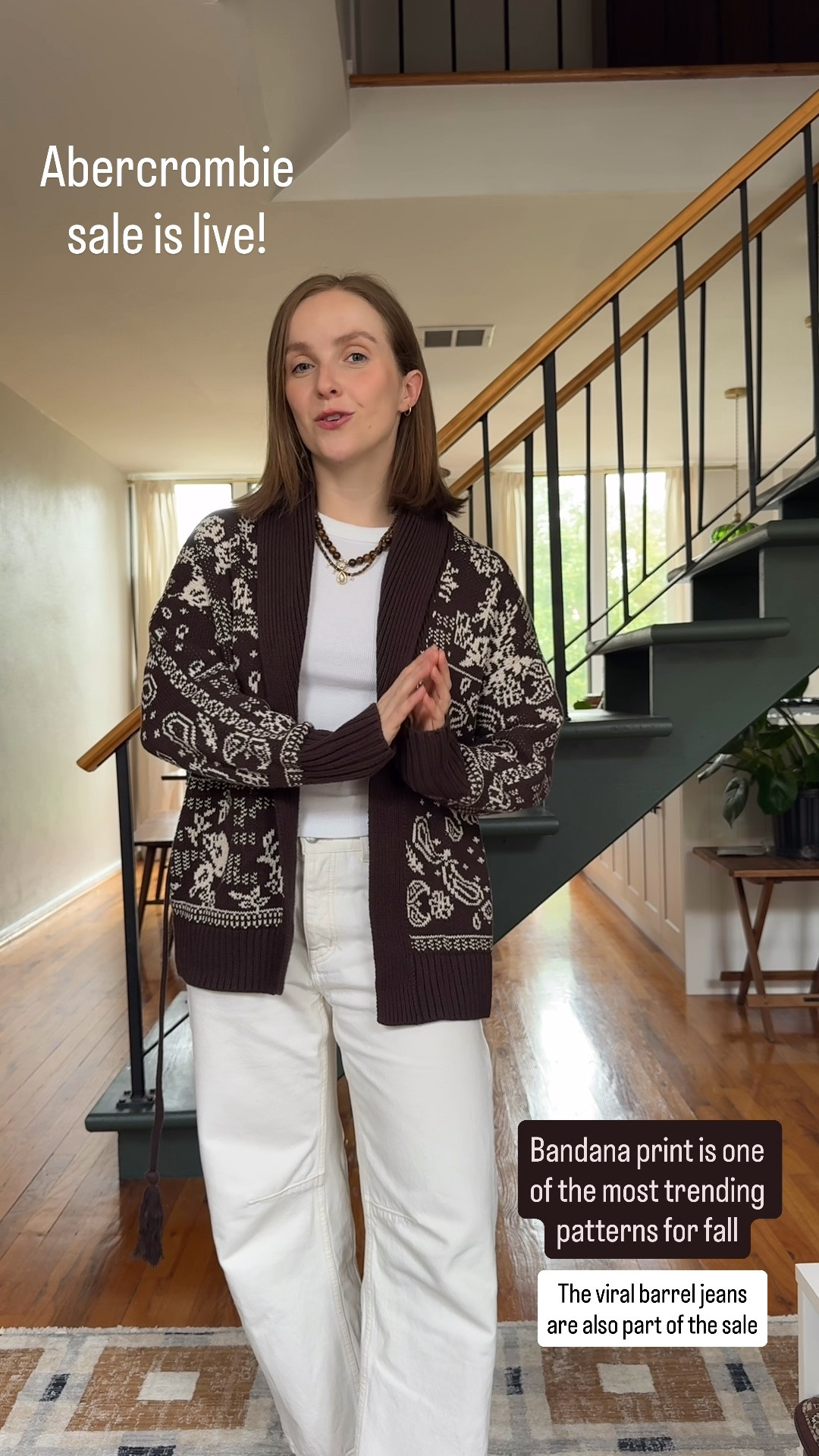 Abercrombie fall sale!
Bandana print cardigan xs on sale
Barrel jeans 25 short restocked and on sale! 
Size 7 leather flats Madewell

#LTKootd #LTKPetite #LTKSaleAlert