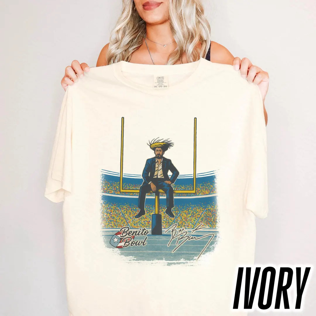 Vintage Benito Bowl Comfort Colors T-shirt: Puerto Rico Football - Etsy | Etsy (US)