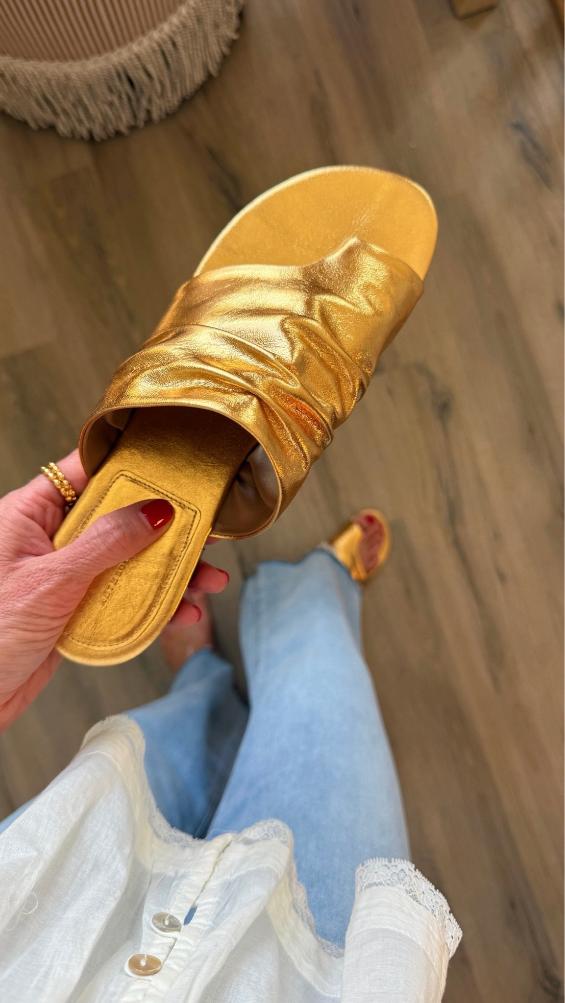 Gold sandals!

#LTKootd #LTKgrwm #LTKSeasonal
