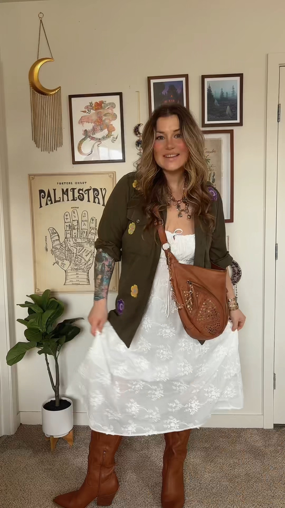 Styling a white maxi dress for spring.

I got the green army jacket at topshop about 10 years ago and it’s no longer available  :( 

#LTKPlusSize #LTKMidsize #LTKStyleTip