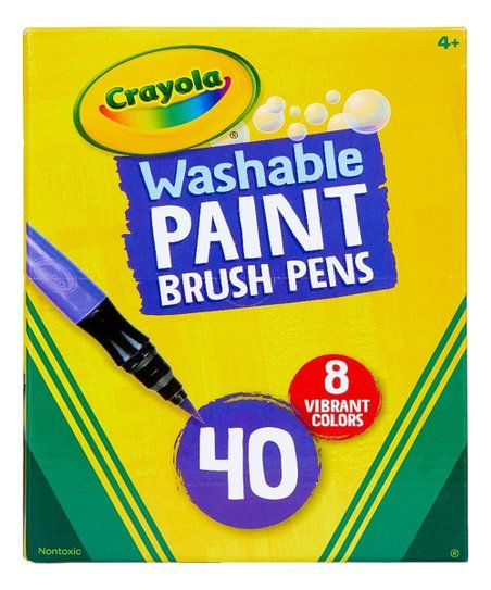 Crayola 40-Ct. No-Drip Paint Brush Pen Set | Zulily