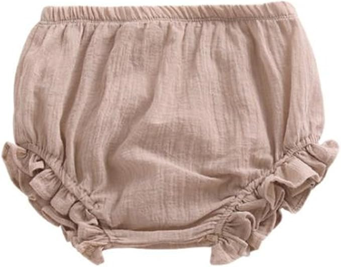 LOOLY Baby Bloomers Unisex Baby Girls Boys Cotton Linen Blend Shorts | Amazon (US)