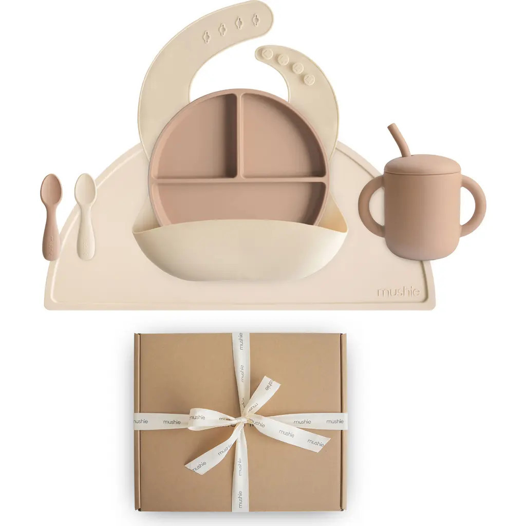 Mushie Stage 2 Feeding Kit in Natural/Shifting Sand at Nordstrom | Nordstrom