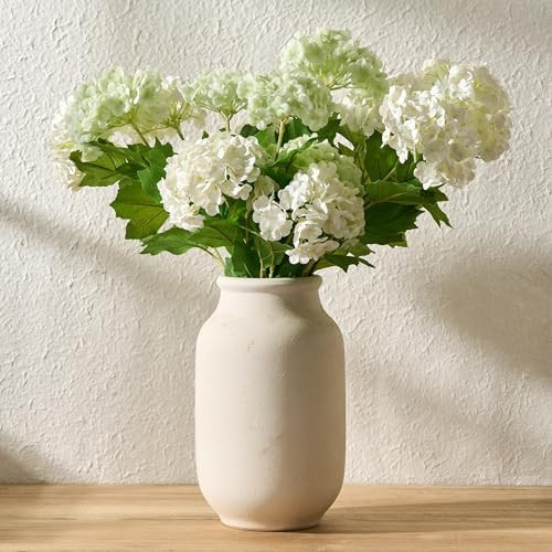 SIDUCAL Rustic Farmhouse Flower Vase | 9.5 Inch Large Ceramic Vase | Pampas Grass | Modern Farmho... | Amazon (US)