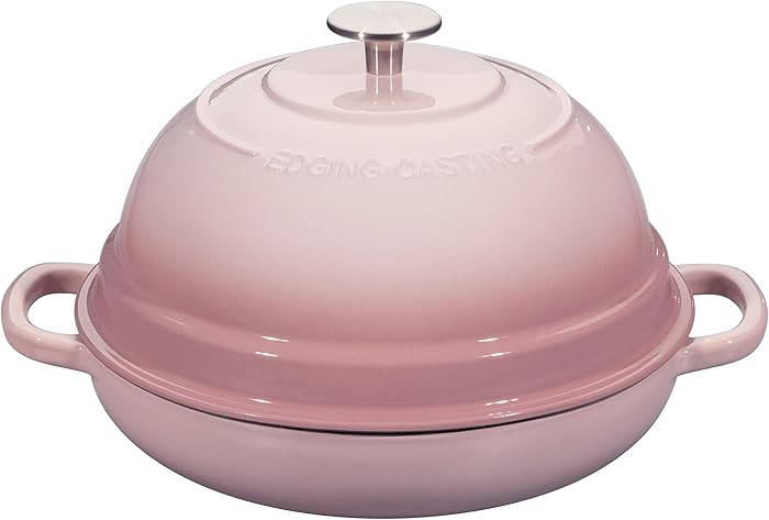 Enameled Cast Iron Dutch Oven Pot with Lid, Round Bread Oven for Homemade Sourdough Bread Baking,... | Amazon (US)