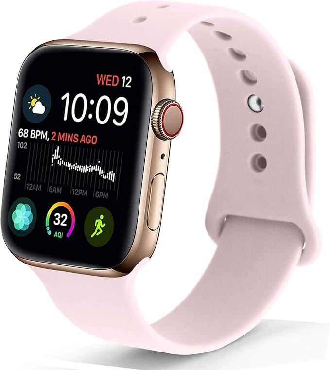 NUKELOLO Sport Band Compatible with Apple Watch 38MM 40MM 42MM 44MM,Soft Silicone Replacement Str... | Amazon (US)