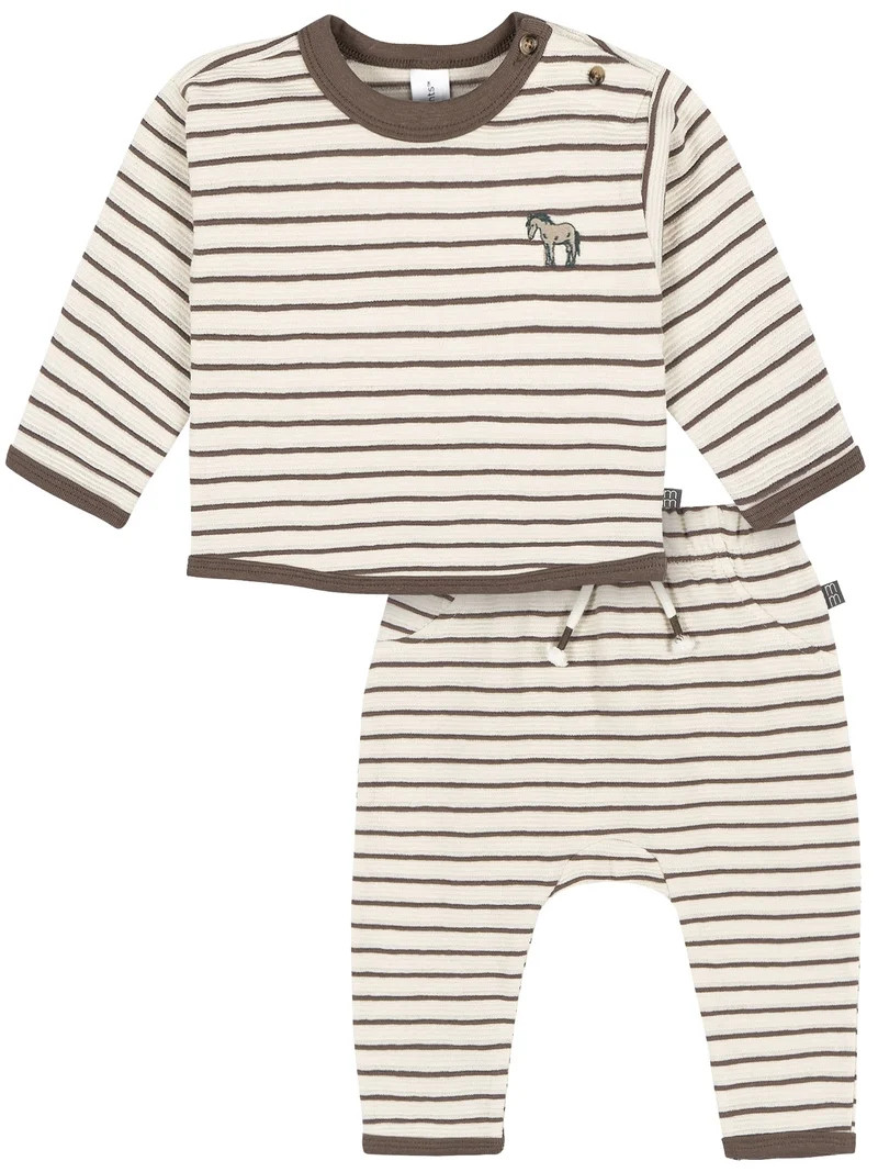 Modern Moments by Gerber Baby Boy Top and Harem Pant Outfit Set, 2-Piece, 0/3 Months - 24 Months | Walmart (US)