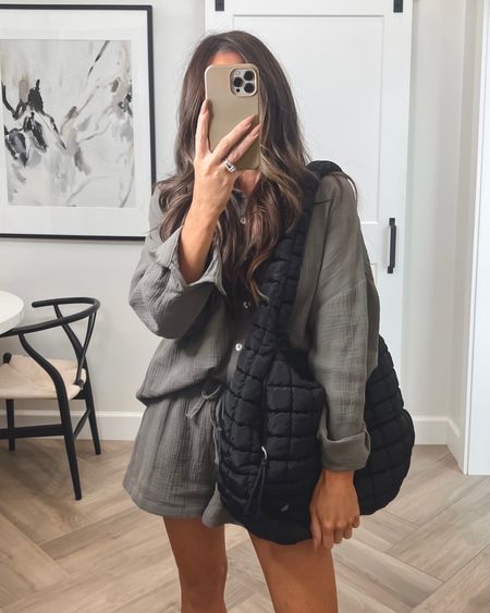 Oversized slouchy bag! Great for travel, weekends with the kids and for the gym
Two piece set sz sm 30% off 
Tarte code: Kim
#LTKstyletip 

#LTKSeasonal #LTKover40 #LTKU
