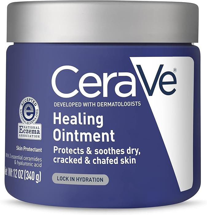 CeraVe Healing Ointment, Hydrating Skin Protectant With Petrolatum, Hyaluronic Acid & Ceramides, ... | Amazon (US)