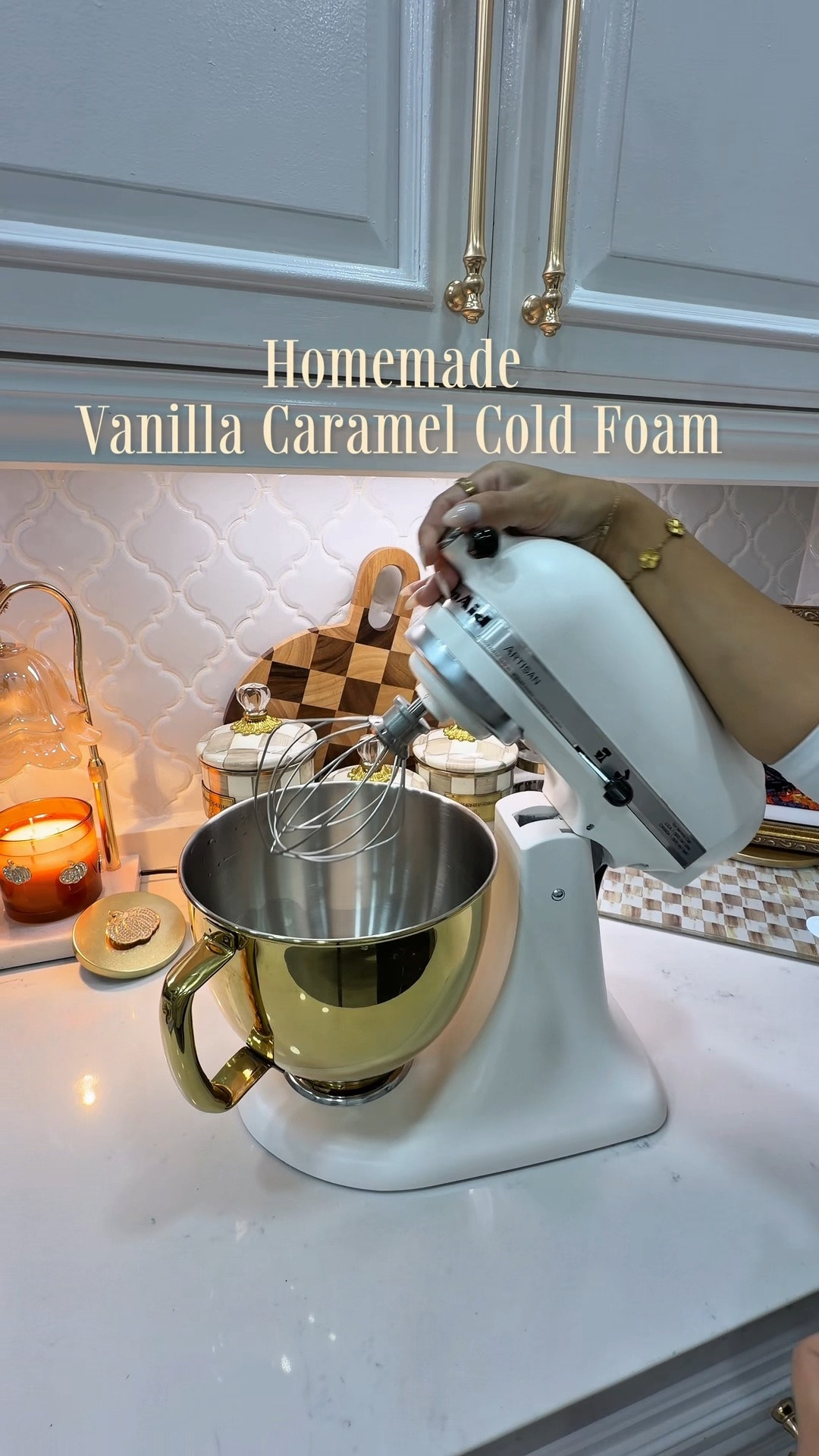 Making my homemade vanilla salted caramel cold foam ☕️ Creamy, fluffy, and so good on iced coffee. 🤍

Save this recipe 🤍

Ingredients
• 2 cups heavy whipping cream
• 3/4 cup La Lechera sweetened condensed milk
• 1/4 cup whole milk
• 1/4 cup powdered sugar
• 1 tbsp vanilla bean paste
• 2 tbsp salted caramel syrup
• Small pinch of sea salt

Directions
Add everything to your KitchenAid bowl and mix with the whisk attachment until fluffy and slightly thickened. Don’t whip it until stiff, you still want it creamy and pourable.

Pour into a squeeze bottle or container and refrigerate. Give it a good shake before using, then add it to your favorite iced coffee. ☕️🤍

Would you try this at home?

#homemade #coffee #homecafe #momlife #coffeelover