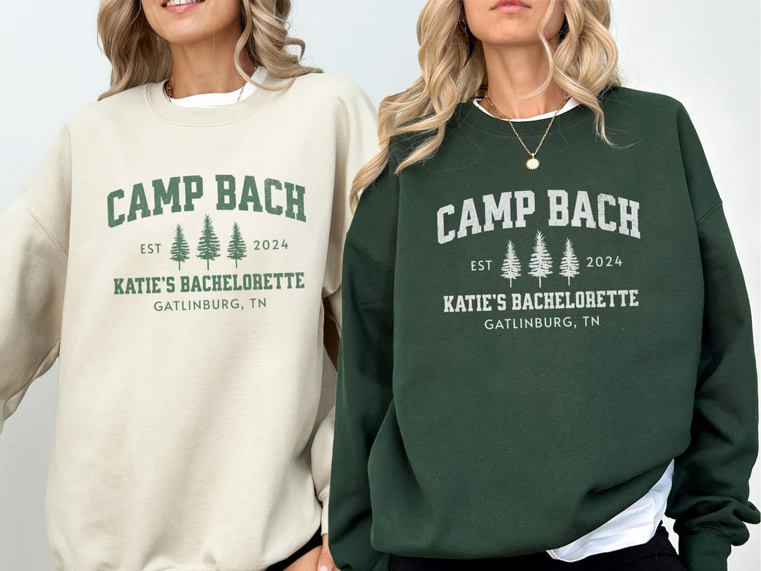 Personalized Camp Bachelorette Sweatshirts, Custom Camp Bach Bachelorette Crewneck, Lake Bachelor... | Etsy (US)