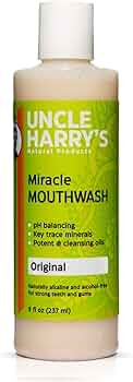Uncle Harry's Natural Alkalizing Miracle Mouthwash | Adult & Kids Mouthwash for Bad Breath | pH B... | Amazon (US)