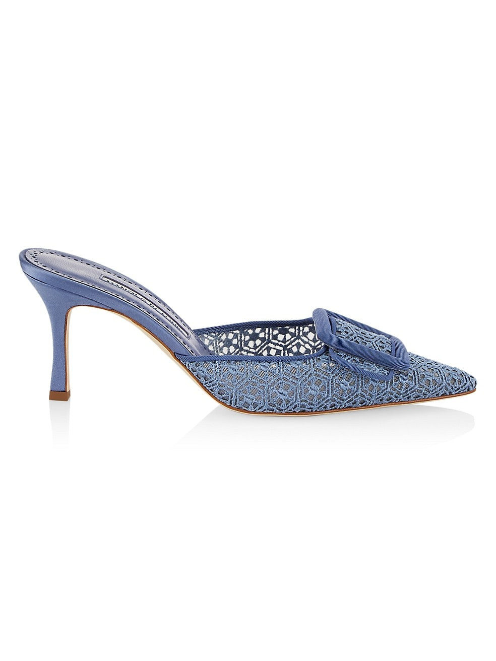 Maysale 70 Buckle Lace Mules | Saks Fifth Avenue