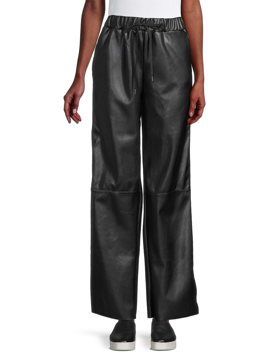 RD style Women's Drawstring Faux Leather Pants - Black - Size S | Saks Fifth Avenue OFF 5TH