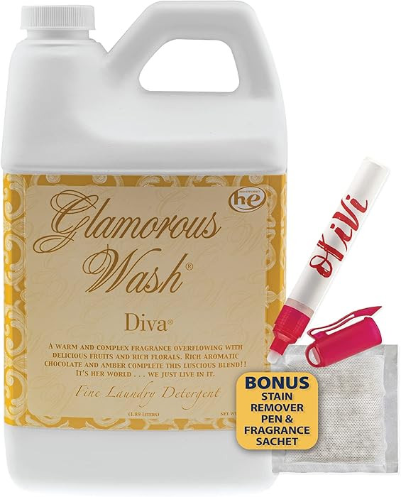 Tyler DIVA Glamorous Wash Laundry Detergent- 1/2 Gallon - With Olivi Stain Remover Pen - Fresh Sc... | Amazon (US)