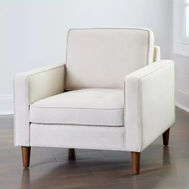 Wyatt Ecru Woven Armchair | Kirkland's Home