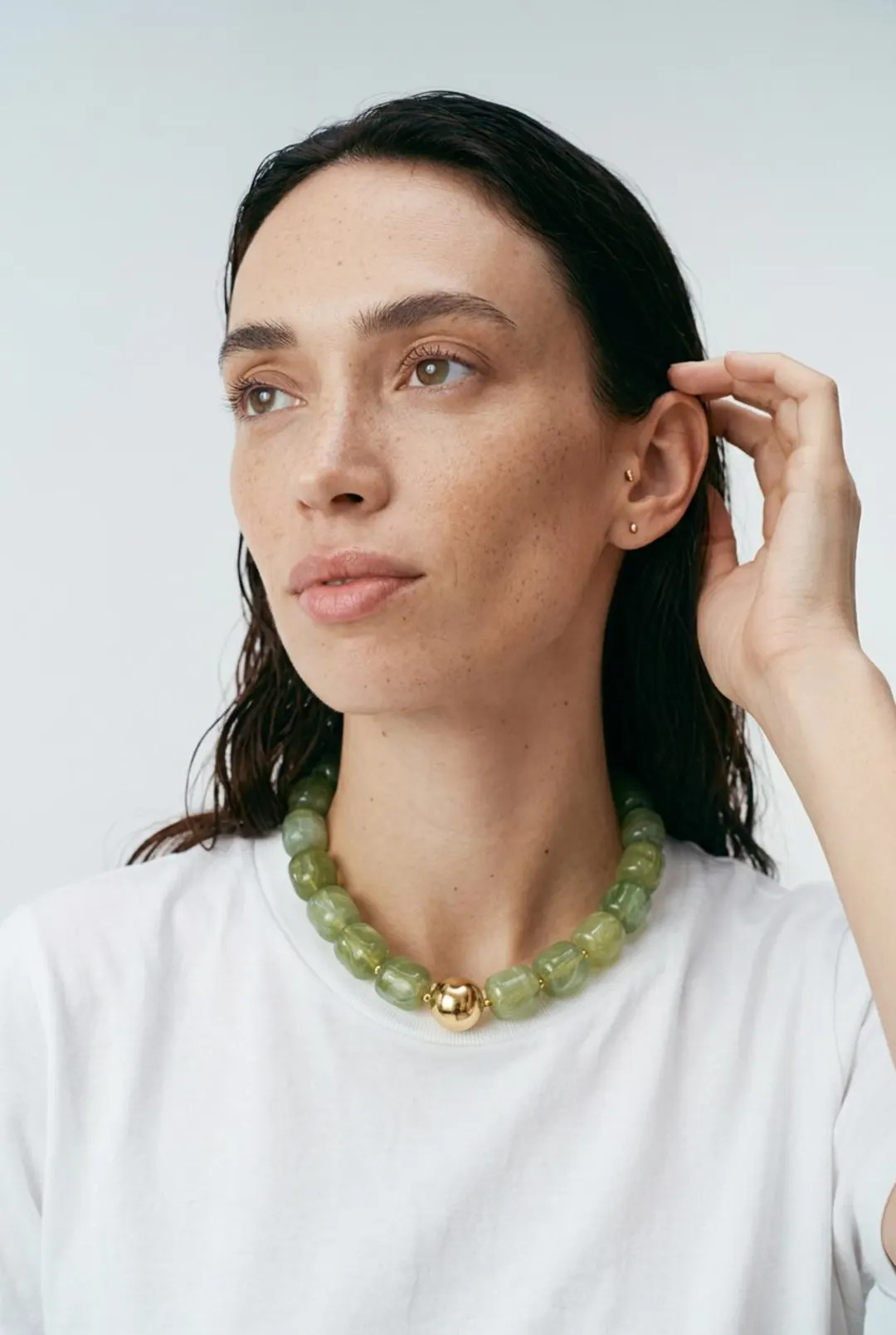 Chunky Resin Beaded Necklace – Colorful Acrylic Statement Necklace – Retro Marbled Jewelry fo... | Etsy (US)