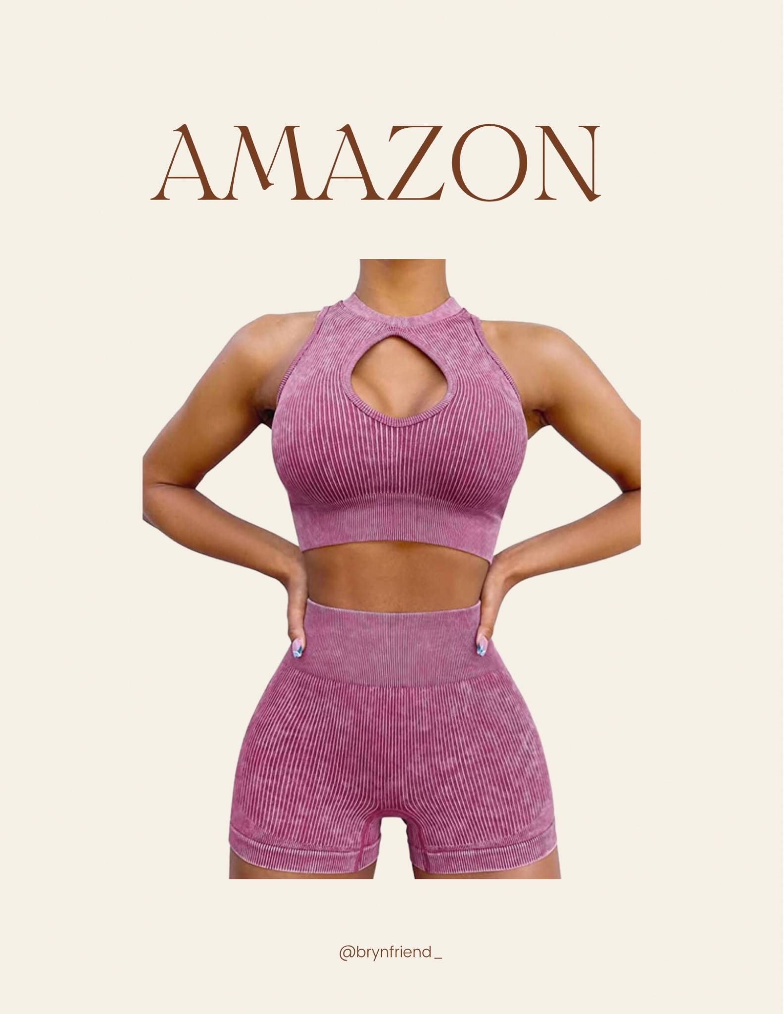 This is a super cute workout set from Amazon! #amazonworkout #amazonset #amazonoutfit 

#LTKstyletip #LTKunder50 #LTKFind