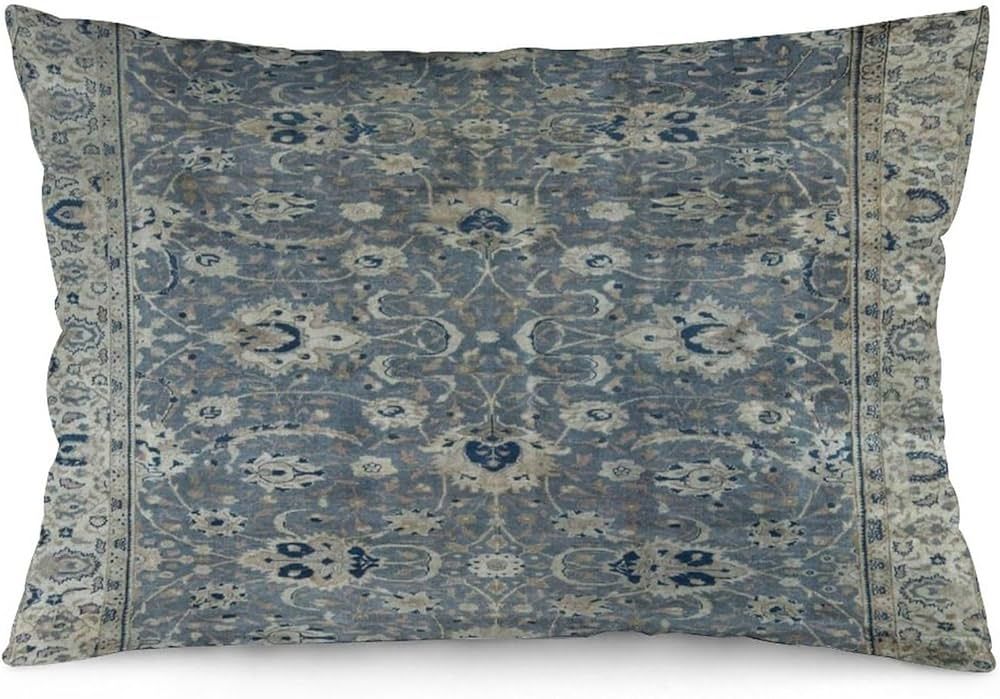 Mamibola Antique Turkish Hereke Rug Print 12 Throw Pillow Cover 12"x20" Soft Velvet Decorative Th... | Amazon (US)