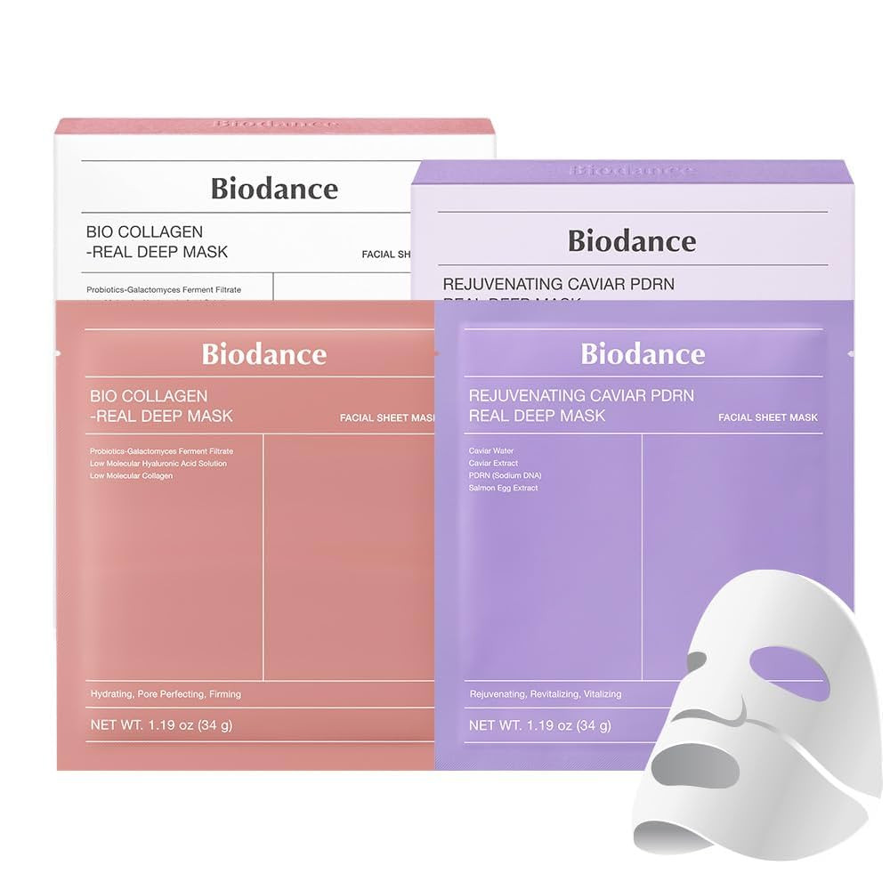 BIODANCE PDRN Collagen Best Duo: Caviar PDRN & Collagen Real Deep Mask | Amazon (US)