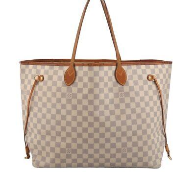 Authentic Louis Vuitton Damier Azur Neverfull GM N51108 Shoulder Tote Bag 4254I  | eBay | eBay US