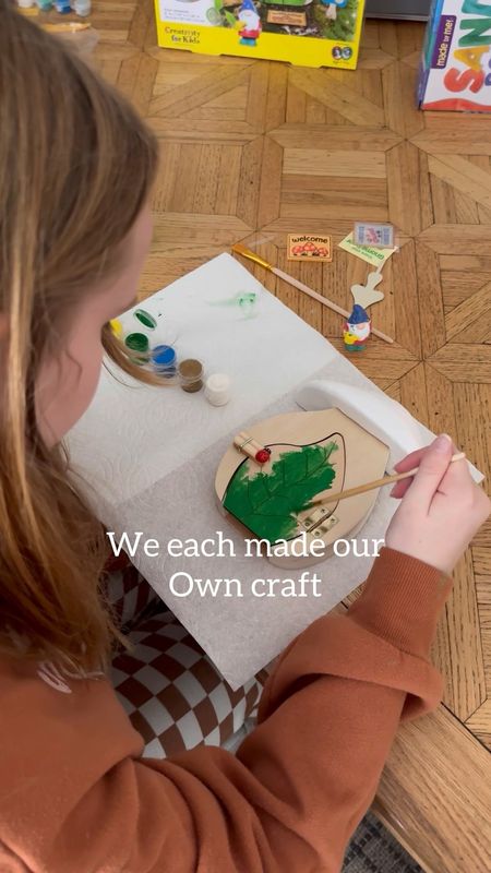 Did you know March is crafting month? #walmartpartner I partnered with @walmart to share a few really fun crafts! I’ve always loved crafting with the kids. It’s such a fun time being creative and spending time together. Scarlett painted a gnome house, Violet made pottery and I did a paint by numbers, which was so relaxing! I rounded up some others too! #walmarthome #crafts #crafting 

#LTKfamily #LTKover40 #LTKkids