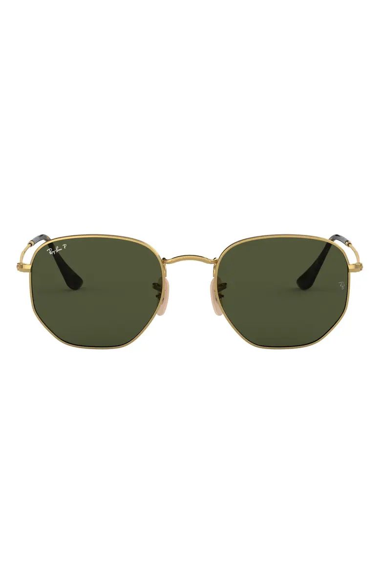 51mm Polarized Geometric Sunglasses | Nordstrom