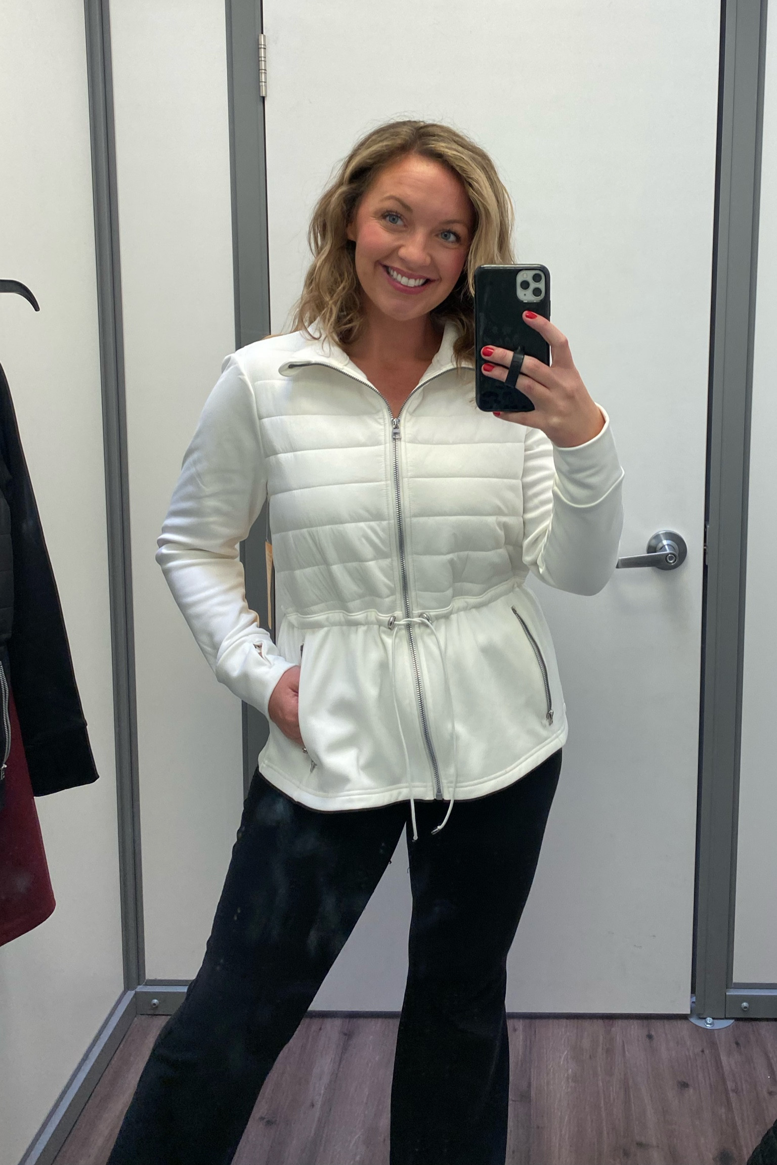 Winter white lulu dupe activewear jacket from Walmart  wearing size large( sized up one size for layering )

Activewear jacket lulu dupe Walmart fashion 

#LTKmidsize #LTKfitness #LTKfindsunder50