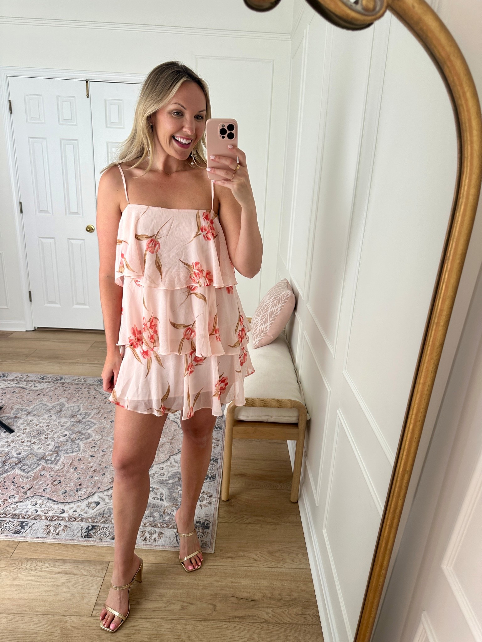 Such a cute mini dress, would be perfect for date night or a summer event! Wearing a med 

#LTKSeasonal #LTKParties #LTKFindsUnder50