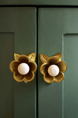 Nena Flower Knobs, Set of 2 | Anthropologie (US)