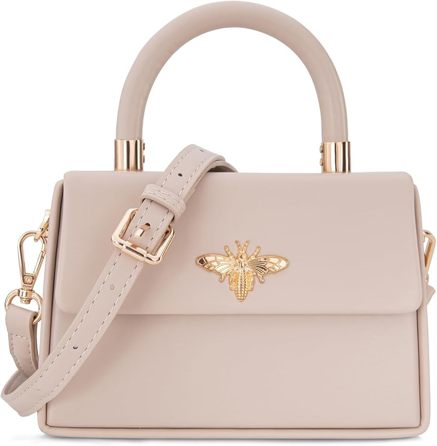 Small Top Handle Purses for Women Mini Satchel Crossbody Bag Elegant Square Bag | Amazon (US)