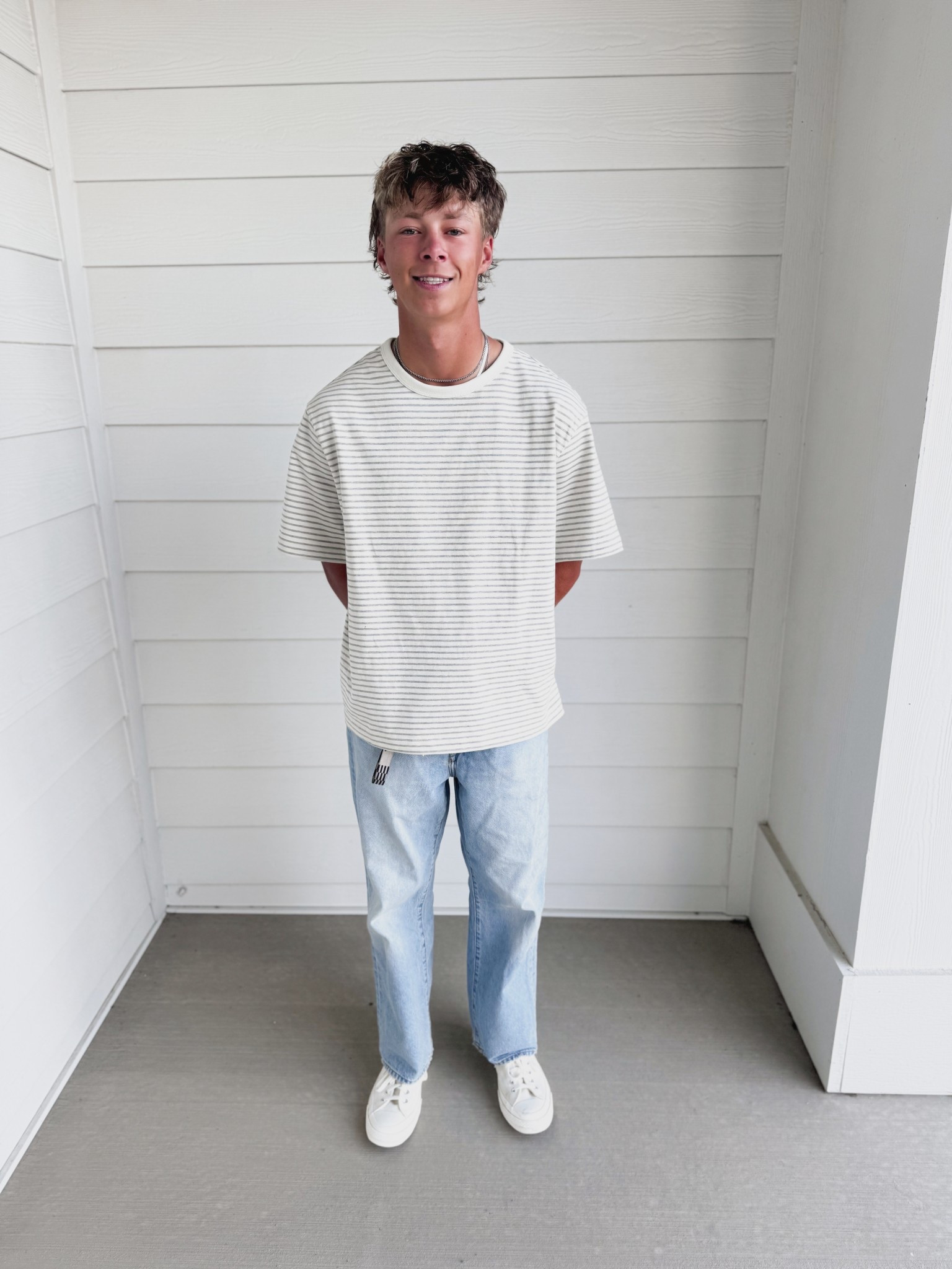 Westin’s first day fit and other back to school clothes we snagged. 

His jeans and pants are pretty much all from Abercrombie since there are so many waist and length sizes available. He wears 30/30

Tees are usually H&M and he wears large.