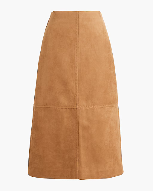 Sueded pencil midi skirt | J.Crew Factory