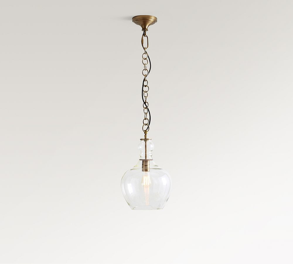 Flynn Recycled Glass Pendant (12"-17") | Pottery Barn (US)