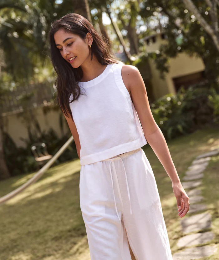 Quinn Linen Tank | Marine Layer