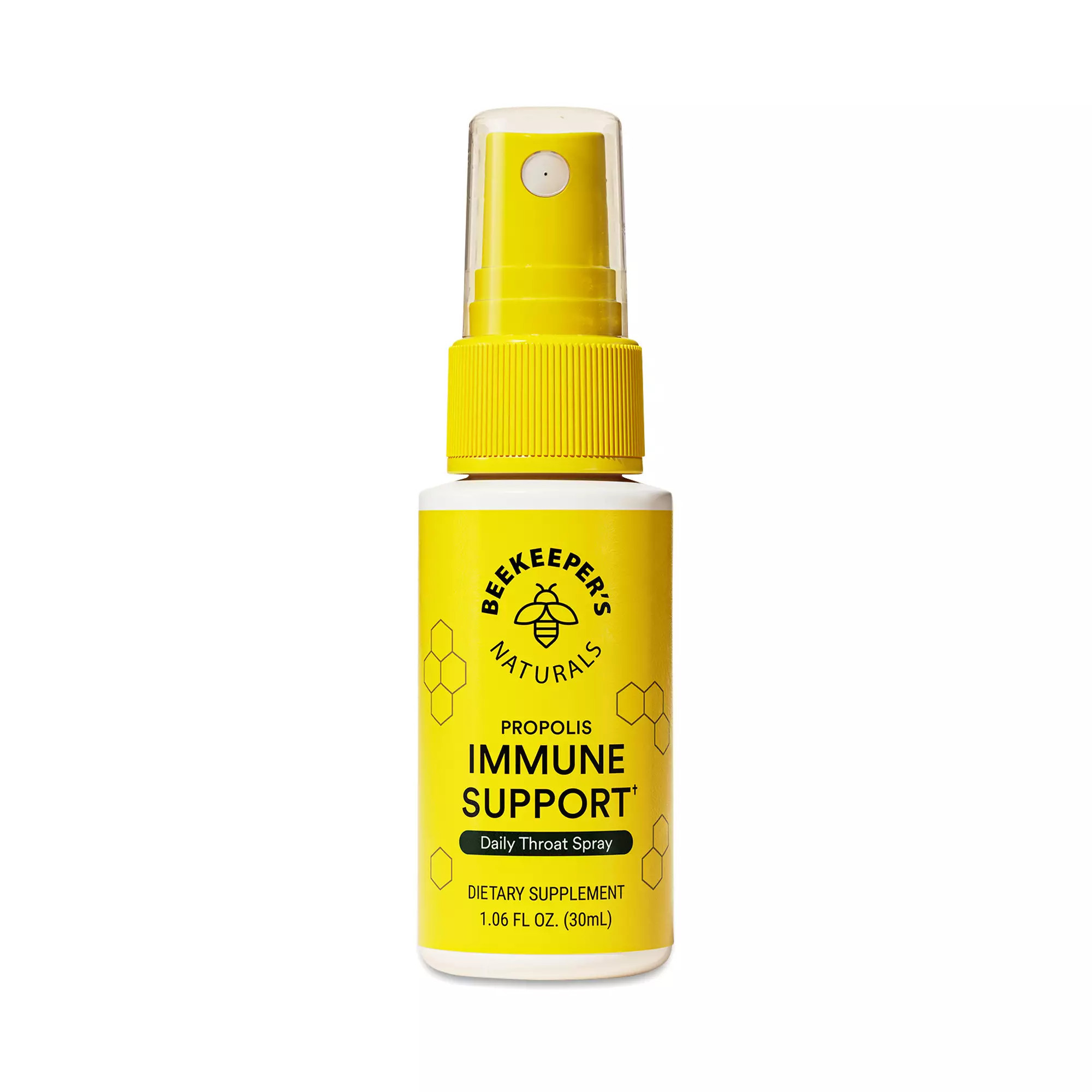 Beekeeper's Naturals Propolis Immune Support Daily Throat Spray, Wildflower Honey 1 fl oz bottle | Thrive Market