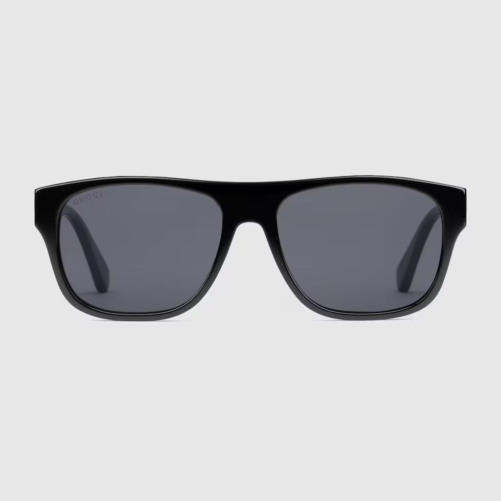 Rectangular-frame acetate sunglasses | Gucci (US)