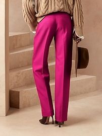 High-Rise Straight Italian Wool Pant | Banana Republic (US)