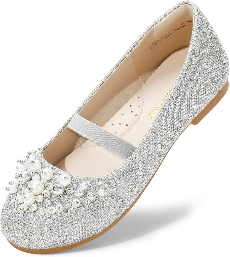 DREAM PAIRS Girls Mary Jane Ballerina Flat Dress Shoes | Amazon (US)