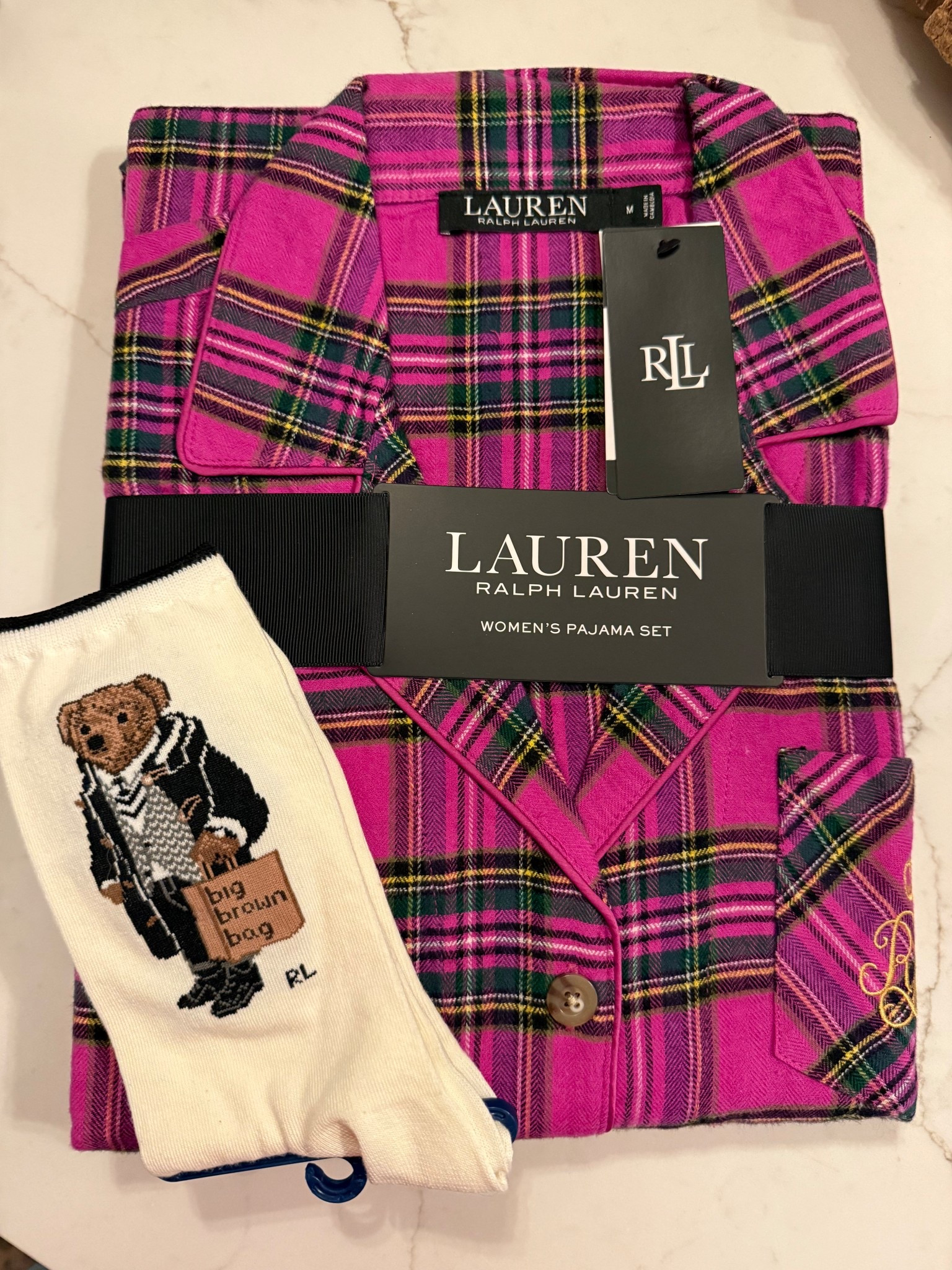 Ralph Lauren pj’s and socks
Women’s Ralph Lauren 

#LTKselfcare #LTKFindsUnder100 #LTKHome