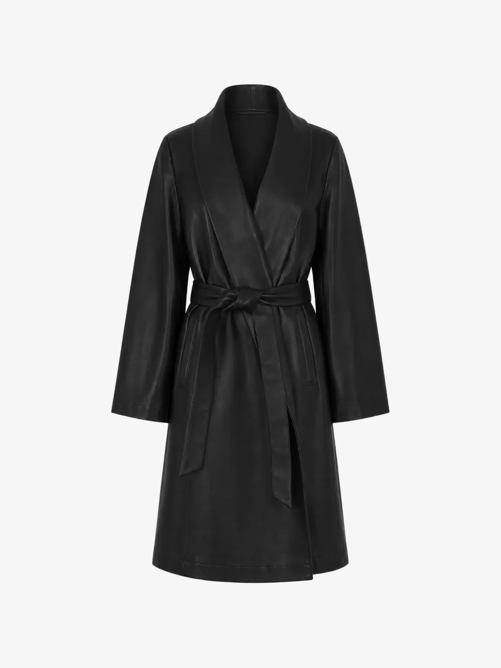 Sylvie belted shawl-collar coat | Farfetch Global