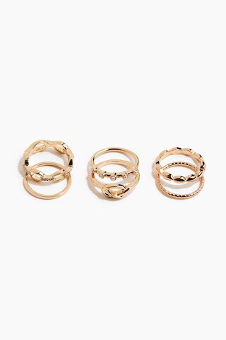 H & M - 6-Pack Rings - Gold | H&M (US + CA)
