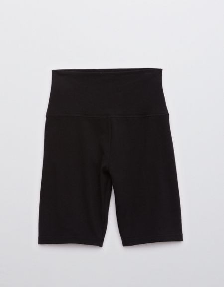 OFFLINE By Aerie OG 7" Bike Short Women's True Black XXS | American Eagle Outfitters (US & CA)