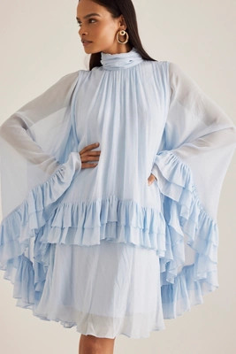 By Anthropologie Ruffle Cape Mini Dress | Anthropologie (UK)